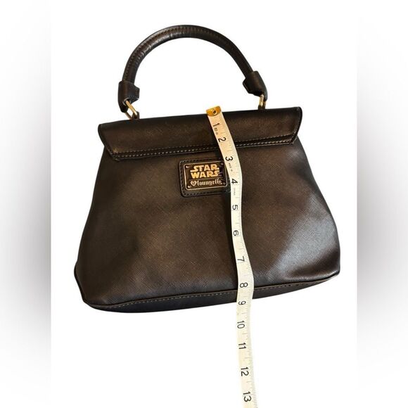 LoungeFly Star Wars rule the galaxy Black and Gold Handbag - Picture 4 of 7